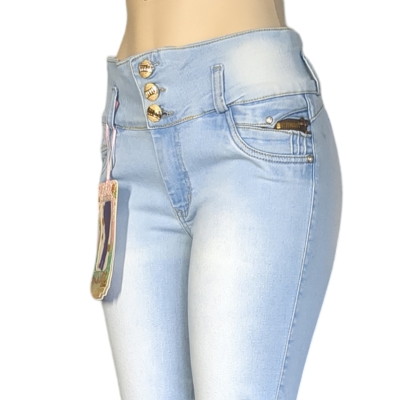 *NEW* - Colombian Authentic Skinny Butt Lifter Jeans, Size 16 - Picture 9 of 16